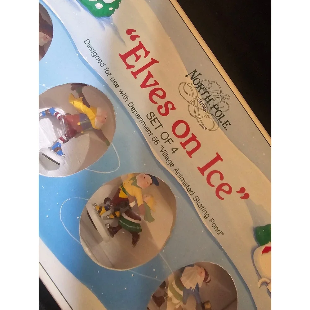 Department 56 North Pole Series Elves on Ice Accessory Set